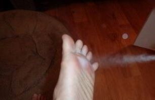 mantardan etkilenen ayağın aerosol tedavisi